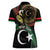 Personalized Libya Women Polo Shirt White Star And Crescent - Wonder Print Shop