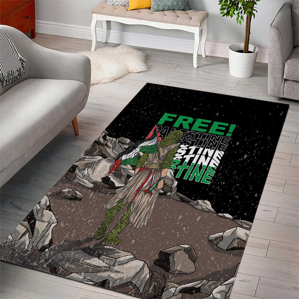 Free Palestine Area Rug Eagle of Saladin - Wonder Print Shop