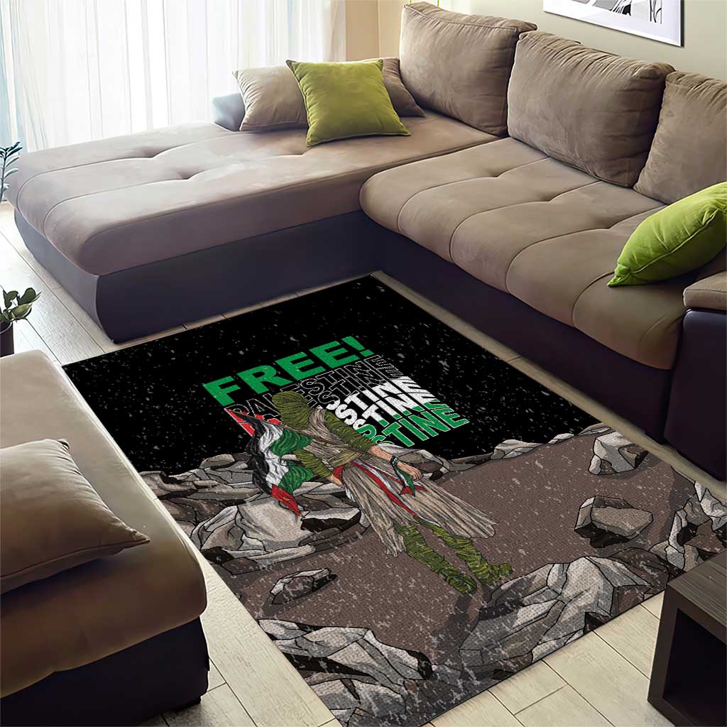 Free Palestine Area Rug Eagle of Saladin - Wonder Print Shop