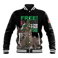 Free Palestine Baseball Jacket Eagle of Saladin - Wonder Print Shop
