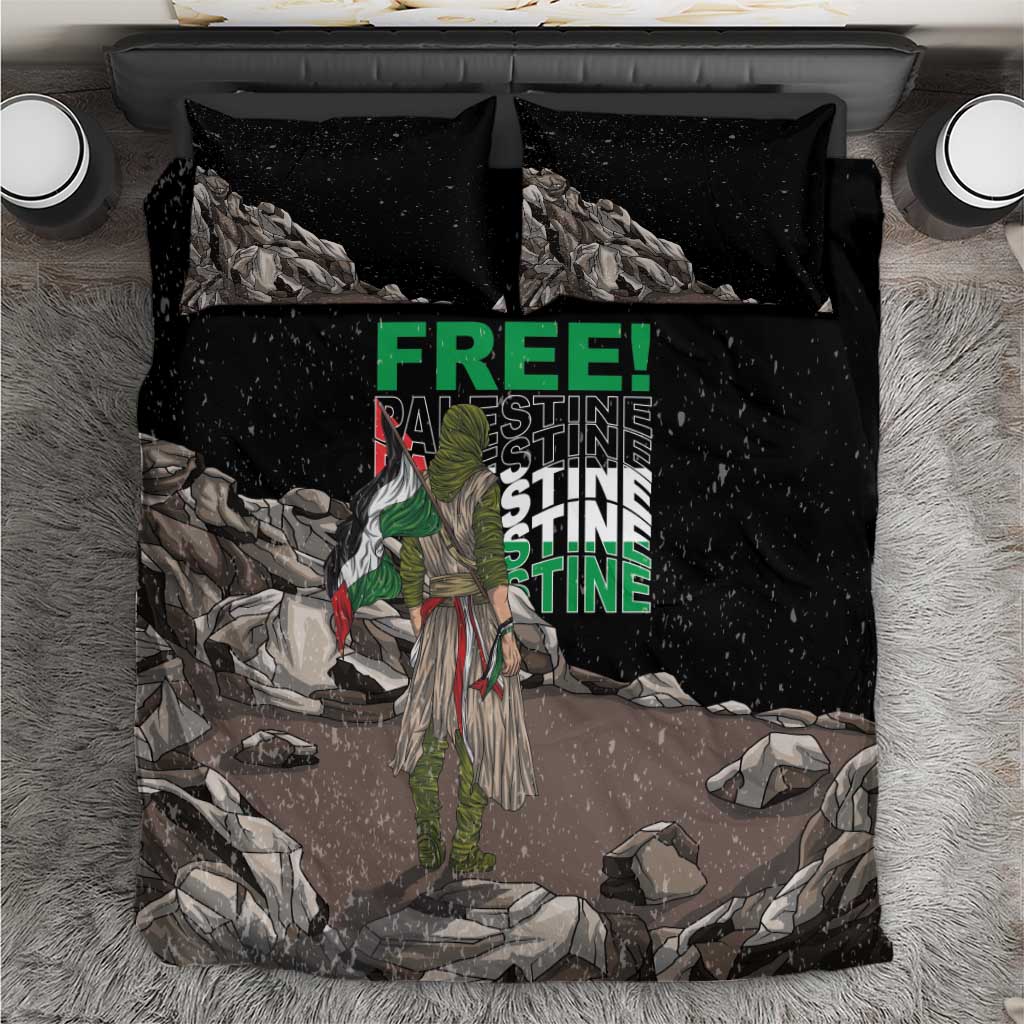 Free Palestine Bedding Set Eagle of Saladin - Wonder Print Shop