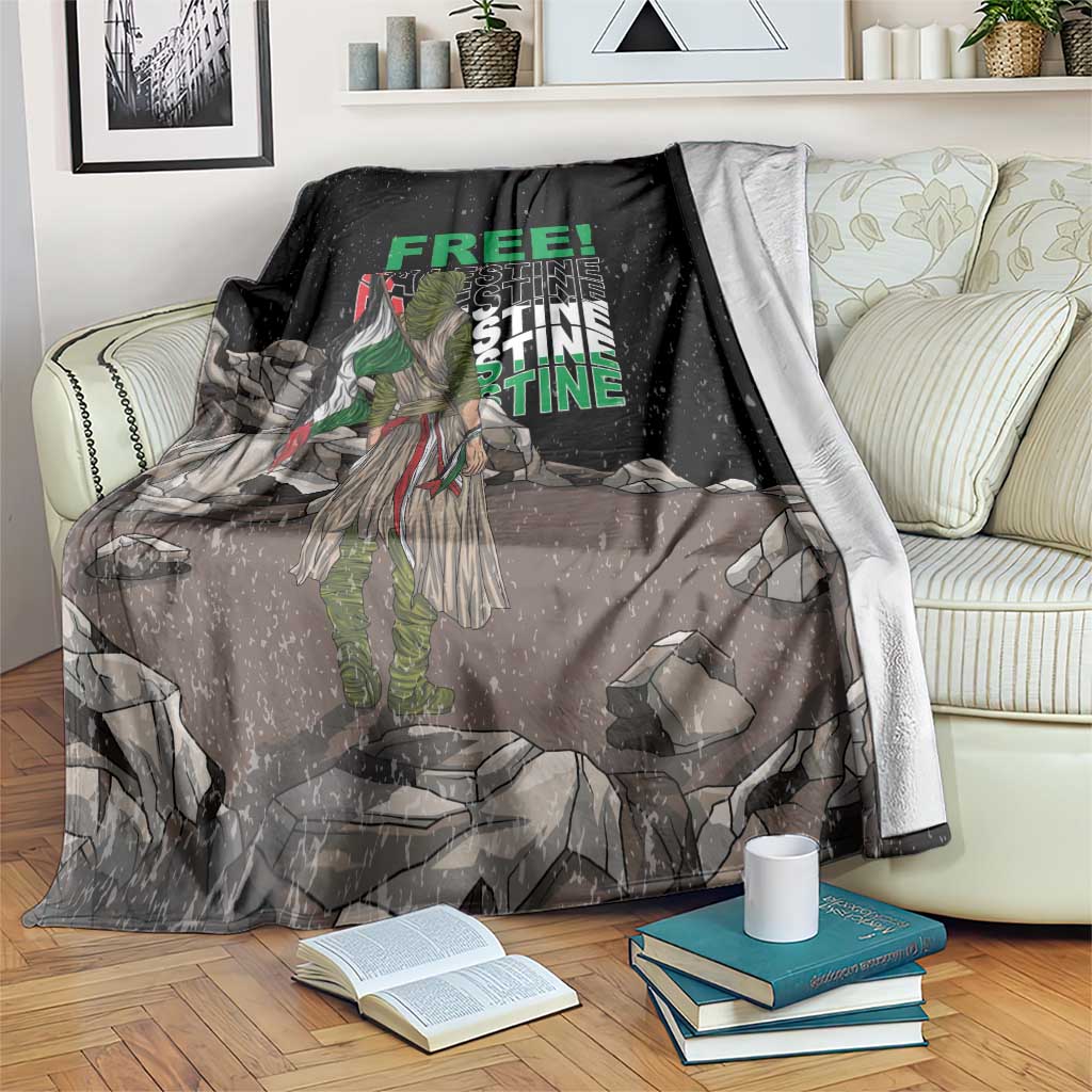 Free Palestine Blanket Eagle of Saladin