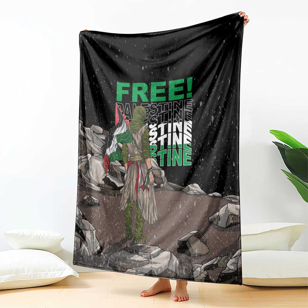 Free Palestine Blanket Eagle of Saladin