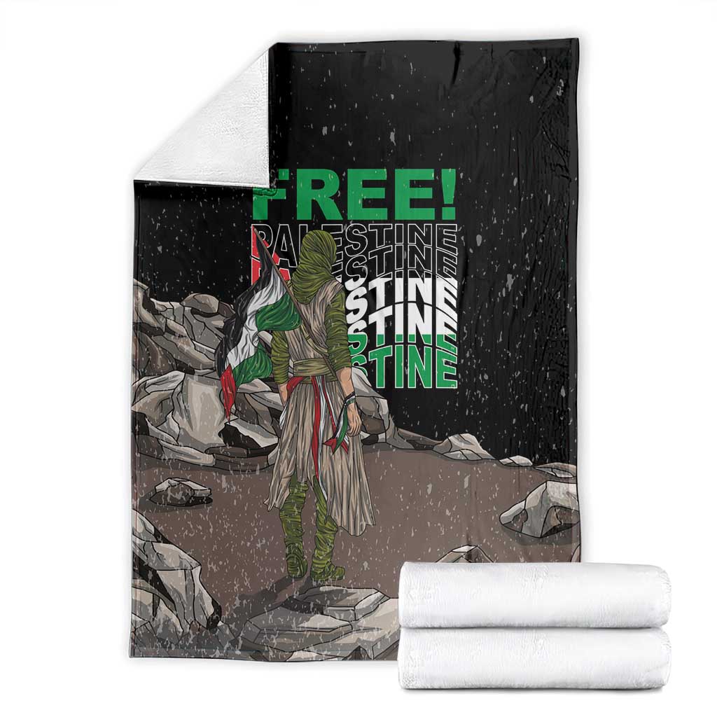 Free Palestine Blanket Eagle of Saladin