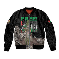 Free Palestine Bomber Jacket Eagle of Saladin - Wonder Print Shop
