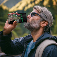 Free Palestine 4 in 1 Can Cooler Tumbler Eagle of Saladin - Wonder Print Shop