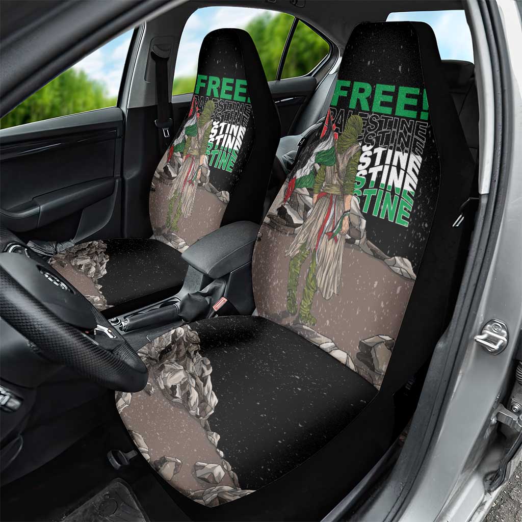 Free Palestine Car Seat Cover Eagle of Saladin - Wonder Print Shop