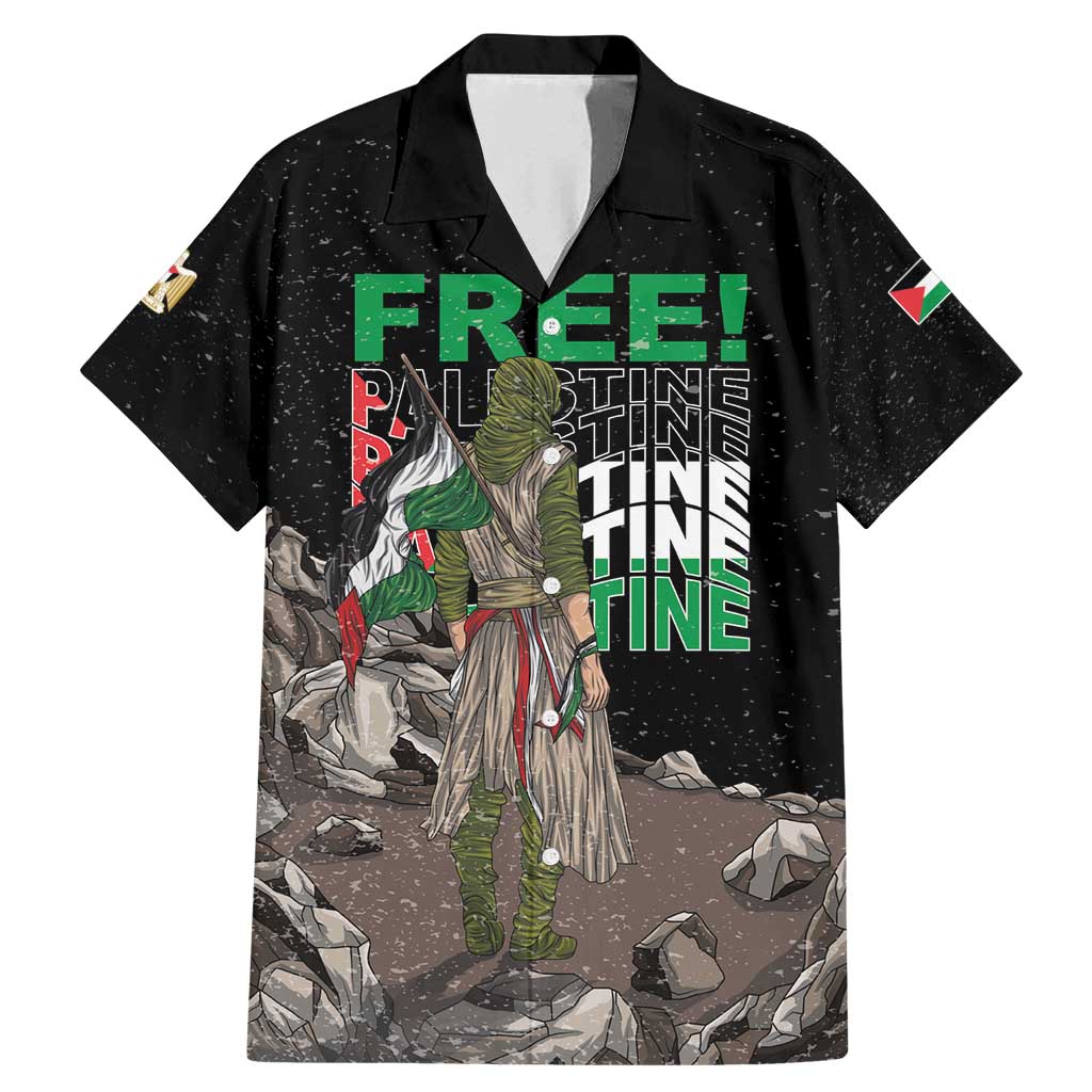 Free Palestine Family Matching Mermaid Dress and Hawaiian Shirt Eagle of Saladin - Wonder Print Shop