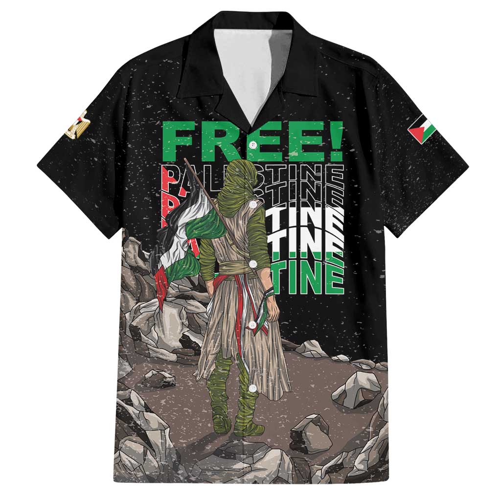 Free Palestine Family Matching Puletasi and Hawaiian Shirt Eagle of Saladin - Wonder Print Shop