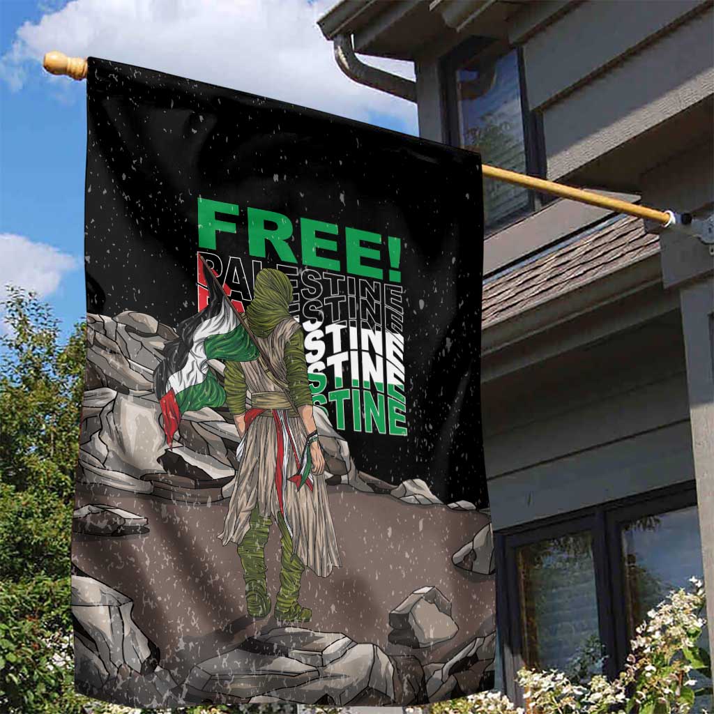 Free Palestine Garden Flag Eagle of Saladin - Wonder Print Shop