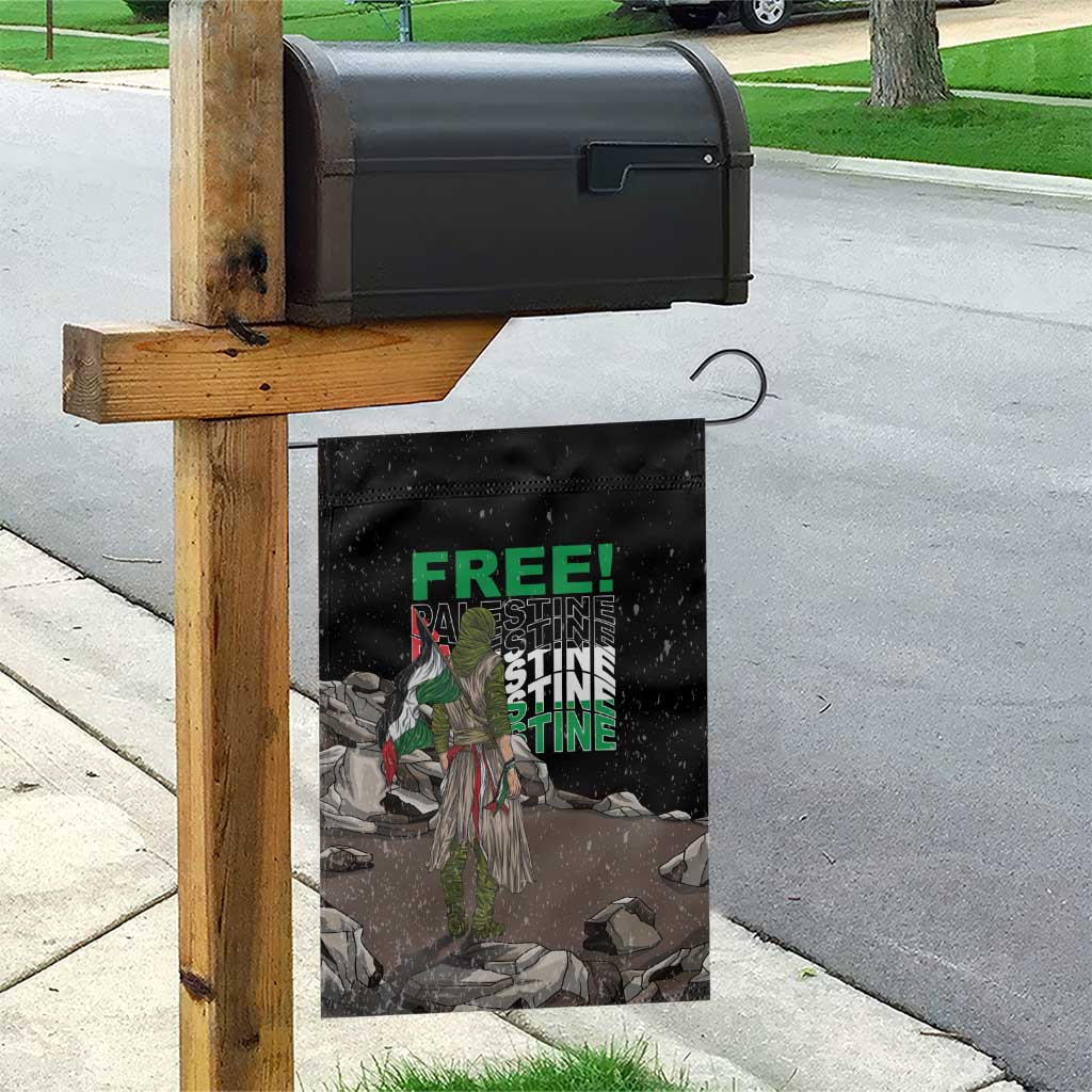 Free Palestine Garden Flag Eagle of Saladin - Wonder Print Shop