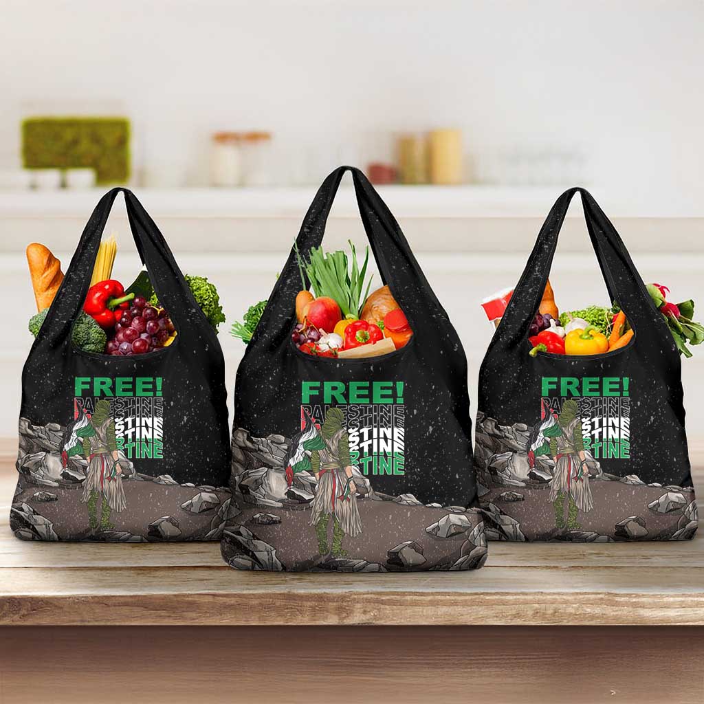 Free Palestine Grocery Bag Eagle of Saladin