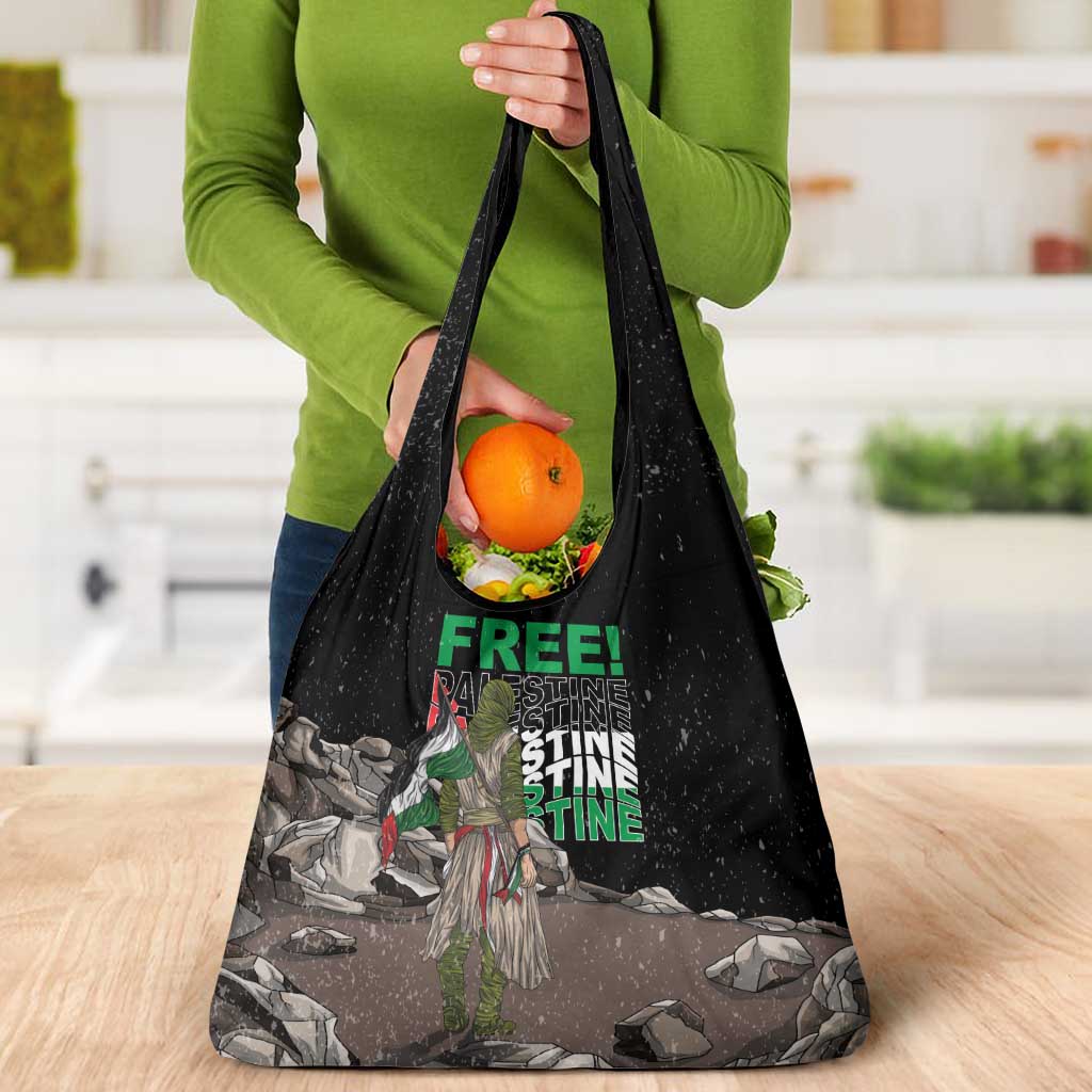 Free Palestine Grocery Bag Eagle of Saladin