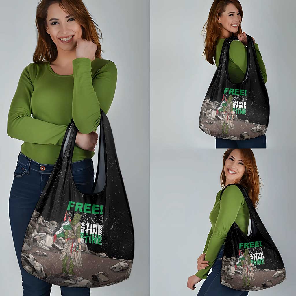 Free Palestine Grocery Bag Eagle of Saladin