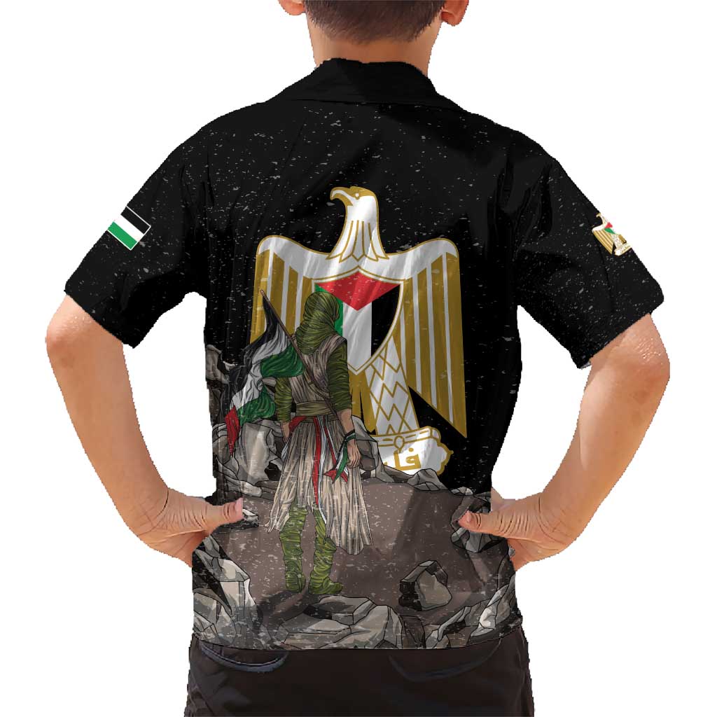 Free Palestine Hawaiian Shirt Eagle of Saladin - Wonder Print Shop