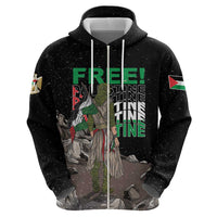 Free Palestine Hoodie Eagle of Saladin - Wonder Print Shop