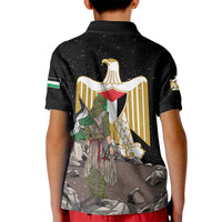 Free Palestine Kid Polo Shirt Eagle of Saladin - Wonder Print Shop