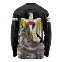 Free Palestine Long Sleeve Shirt Eagle of Saladin - Wonder Print Shop