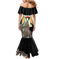 Free Palestine Mermaid Dress Eagle of Saladin - Wonder Print Shop