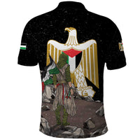 Free Palestine Polo Shirt Eagle of Saladin - Wonder Print Shop
