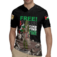Free Palestine Rugby Jersey Eagle of Saladin - Wonder Print Shop
