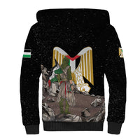 Free Palestine Sherpa Hoodie Eagle of Saladin - Wonder Print Shop