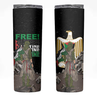 Free Palestine Skinny Tumbler Eagle of Saladin - Wonder Print Shop