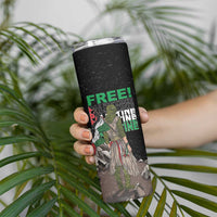 Free Palestine Skinny Tumbler Eagle of Saladin - Wonder Print Shop