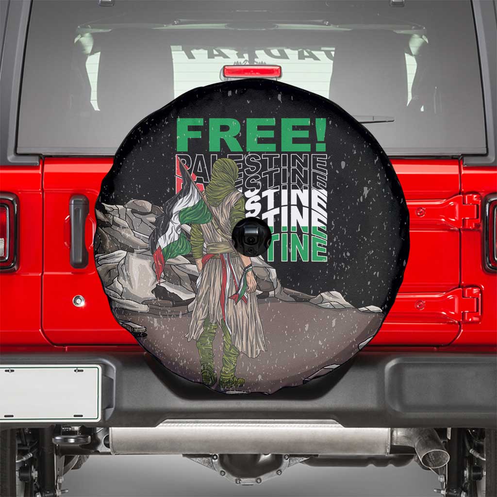 Free Palestine Spare Tire Cover Eagle of Saladin - Wonder Print Shop