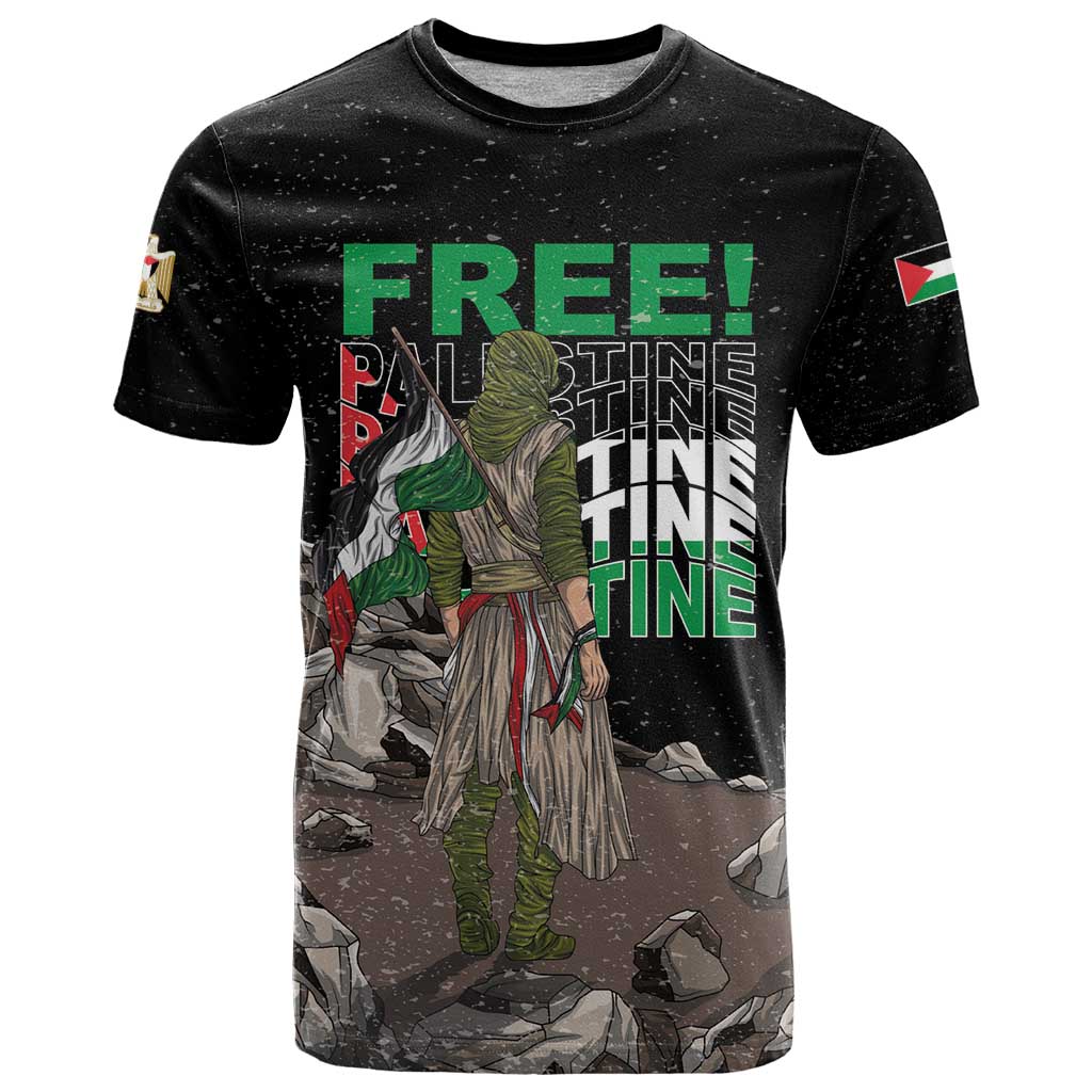 Free Palestine T Shirt Eagle of Saladin - Wonder Print Shop