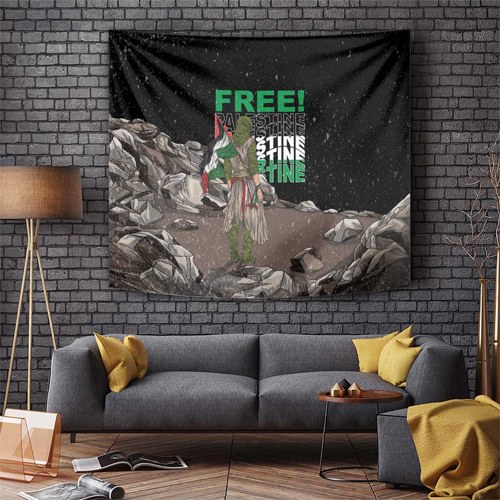 Free Palestine Tapestry Eagle of Saladin - Wonder Print Shop