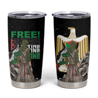 Free Palestine Tumbler Cup Eagle of Saladin - Wonder Print Shop
