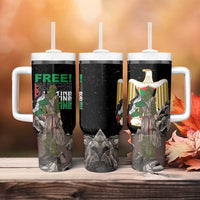 Free Palestine Tumbler With Handle Eagle of Saladin - Wonder Print Shop