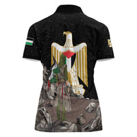 Free Palestine Women Polo Shirt Eagle of Saladin - Wonder Print Shop