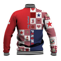 Panama Christmas Feliz Navidad Baseball Jacket Coquette Bow Style - Wonder Print Shop