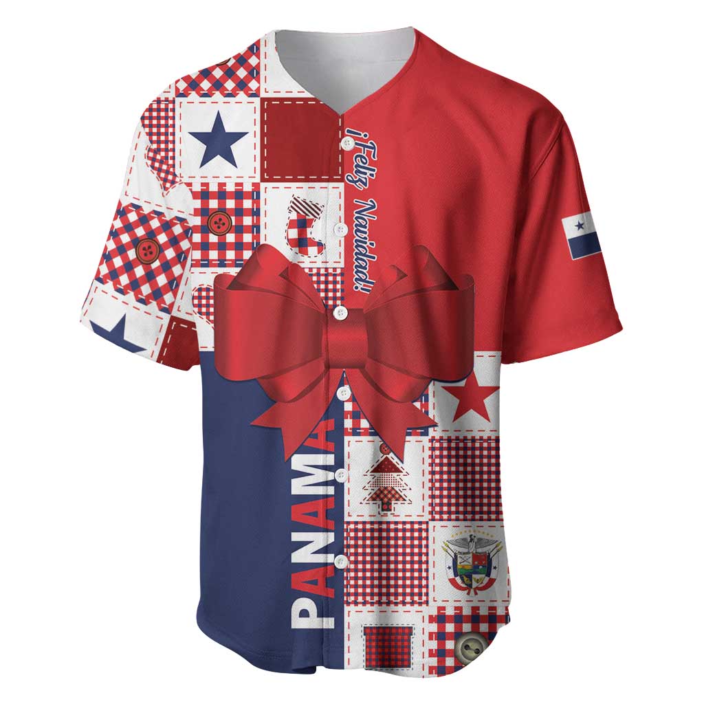 Panama Christmas Feliz Navidad Baseball Jersey Coquette Bow Style - Wonder Print Shop