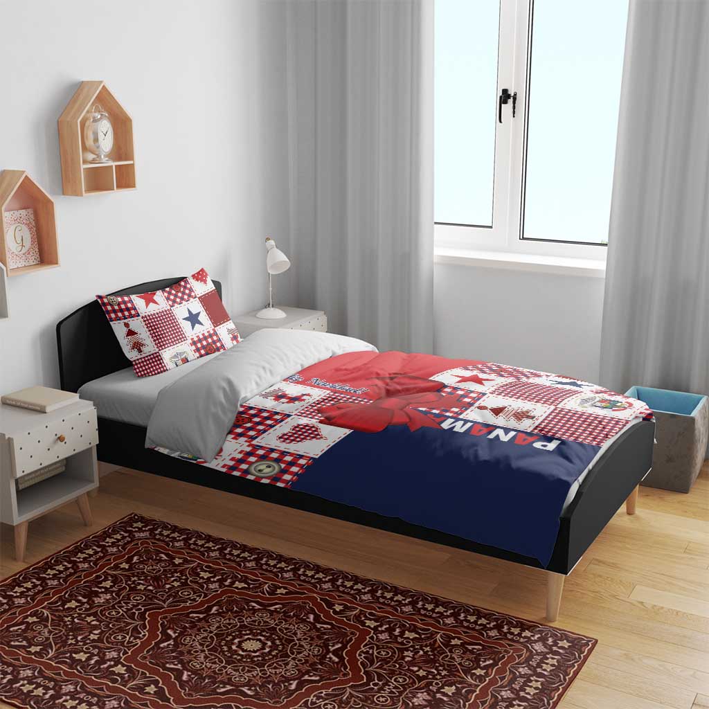 Panama Christmas Feliz Navidad Bedding Set Coquette Bow Style - Wonder Print Shop