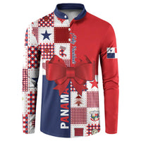 Panama Christmas Feliz Navidad Button Sweatshirt Coquette Bow Style - Wonder Print Shop