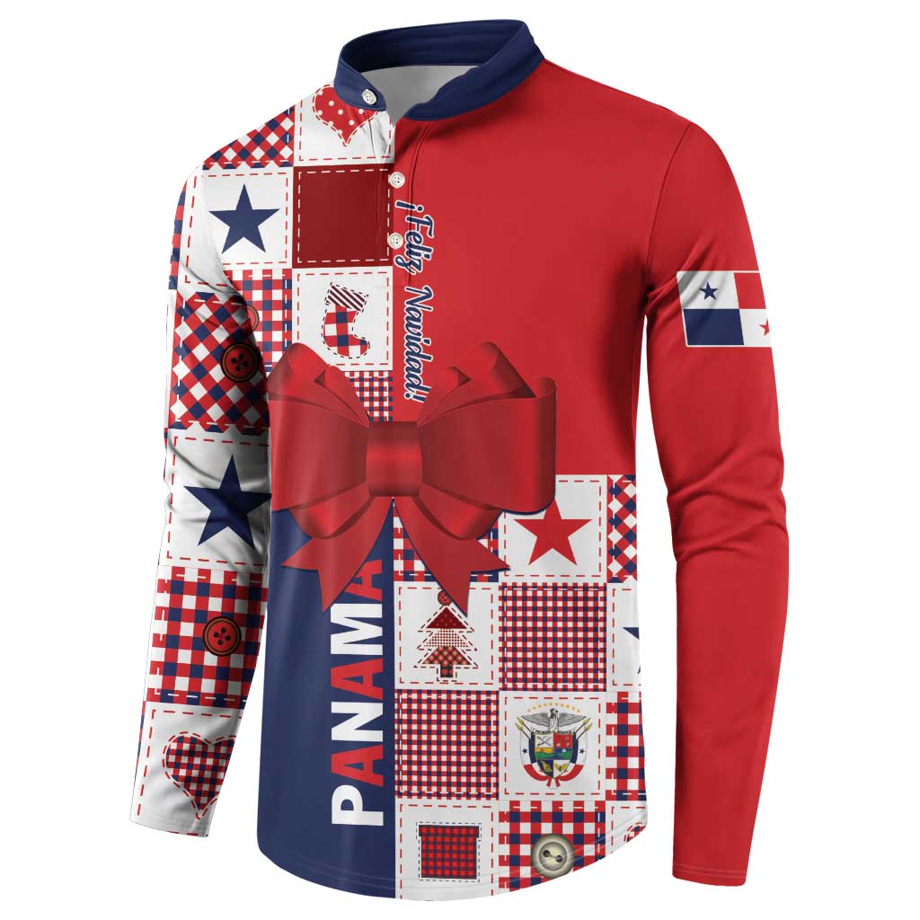 Panama Christmas Feliz Navidad Button Sweatshirt Coquette Bow Style - Wonder Print Shop