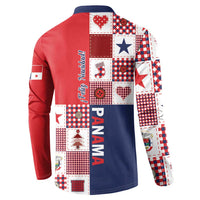 Panama Christmas Feliz Navidad Button Sweatshirt Coquette Bow Style - Wonder Print Shop