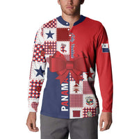 Panama Christmas Feliz Navidad Button Sweatshirt Coquette Bow Style - Wonder Print Shop