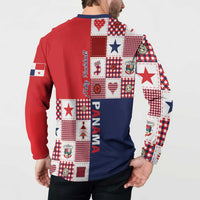 Panama Christmas Feliz Navidad Button Sweatshirt Coquette Bow Style - Wonder Print Shop