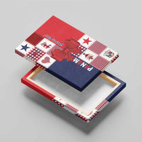 Panama Christmas Feliz Navidad Canvas Wall Art Coquette Bow Style - Wonder Print Shop