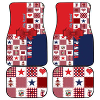 Panama Christmas Feliz Navidad Car Mats Coquette Bow Style - Wonder Print Shop