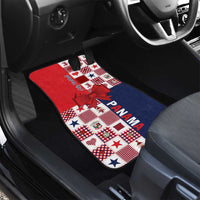 Panama Christmas Feliz Navidad Car Mats Coquette Bow Style - Wonder Print Shop