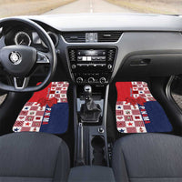 Panama Christmas Feliz Navidad Car Mats Coquette Bow Style - Wonder Print Shop