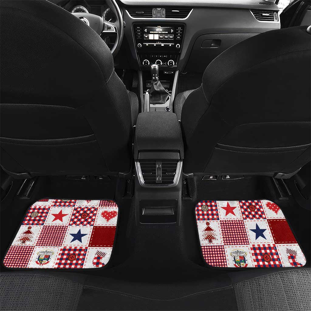 Panama Christmas Feliz Navidad Car Mats Coquette Bow Style - Wonder Print Shop