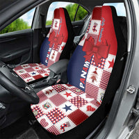 Panama Christmas Feliz Navidad Car Seat Cover Coquette Bow Style - Wonder Print Shop