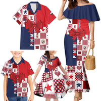 Panama Christmas Feliz Navidad Family Matching Mermaid Dress and Hawaiian Shirt Coquette Bow Style - Wonder Print Shop