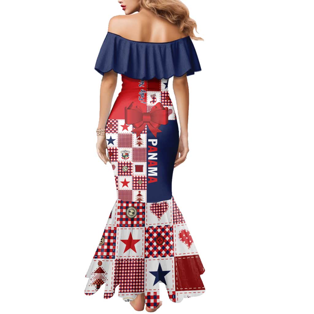 Panama Christmas Feliz Navidad Family Matching Mermaid Dress and Hawaiian Shirt Coquette Bow Style - Wonder Print Shop